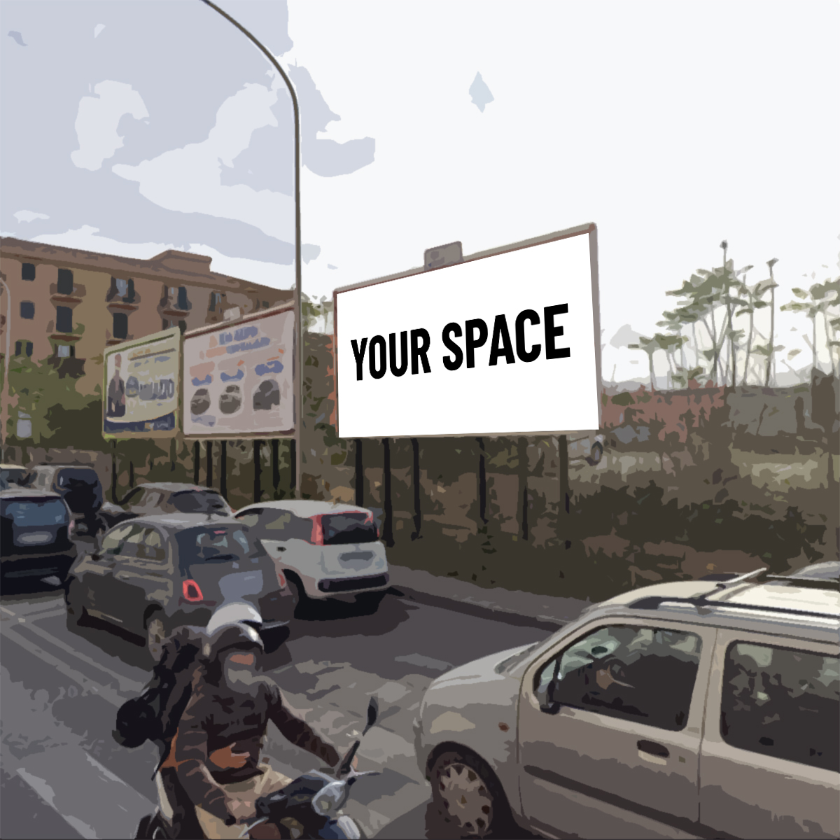 SPAZIO PUBBLICITARIO 600 x 300 Corso Alberto Amedeo (PALERMO) Dal 19/10/2026 al 01/11/2026 14 giorni